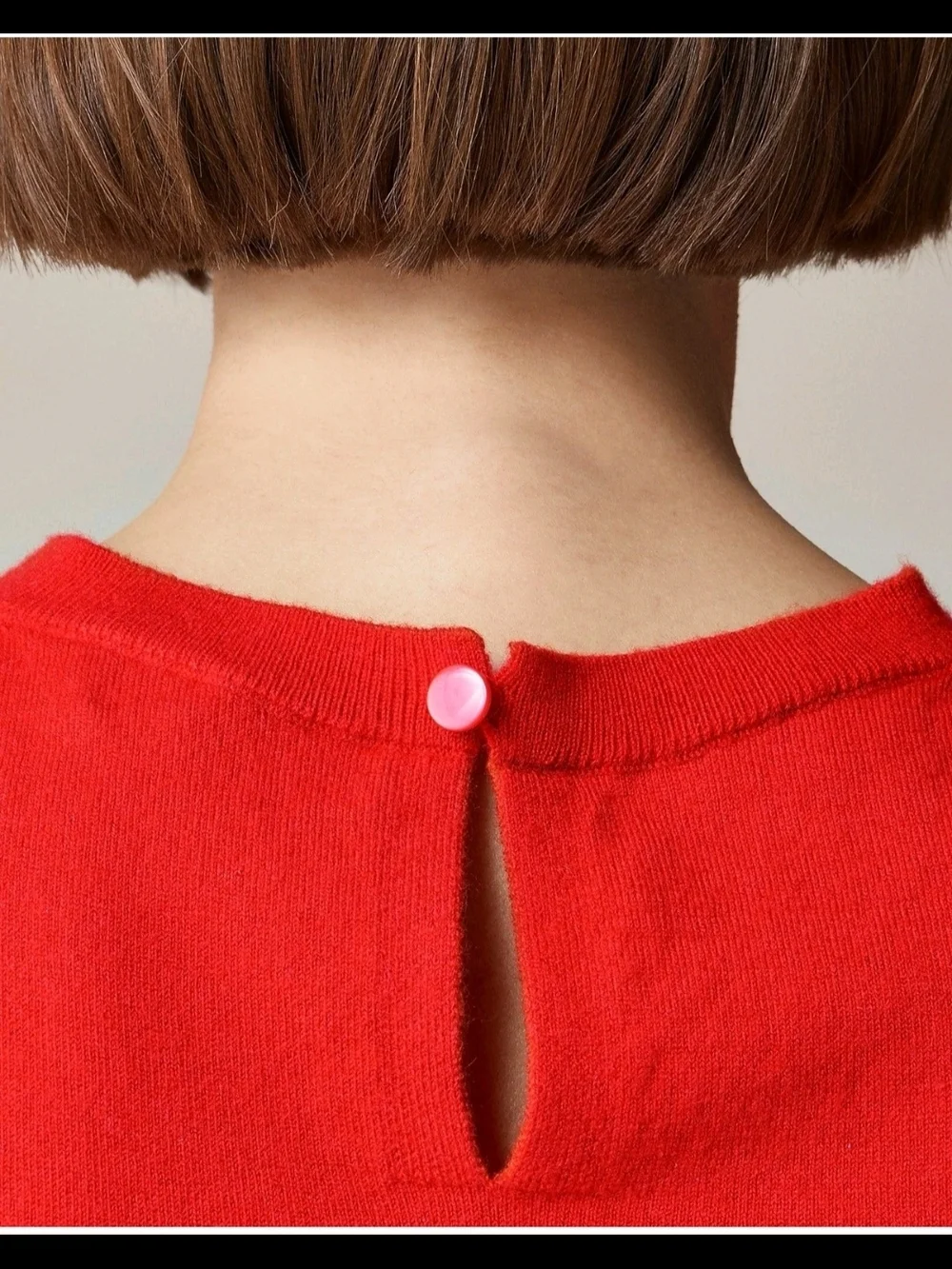 J. CREW Featherweight cashmere-blend cropped sweater shell in Red 2X.